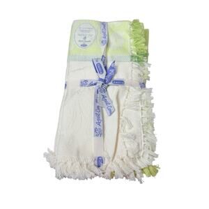 April Cornell Magnolia Lime 100% Cotton Napkin Set of 4 New 18 X 18